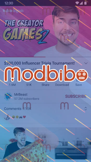 youtube mod apk with download option