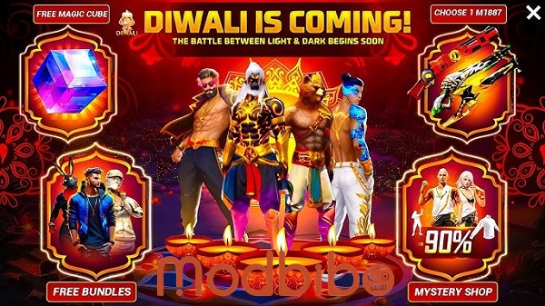 free fire diwali event