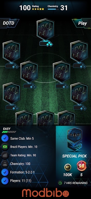 madfut 26 mod unlimited tokens