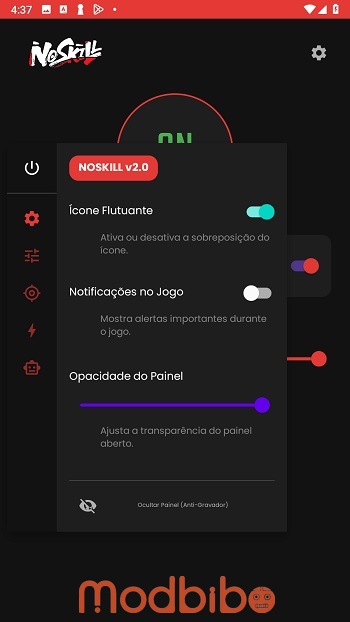 painel noskill sensi apk