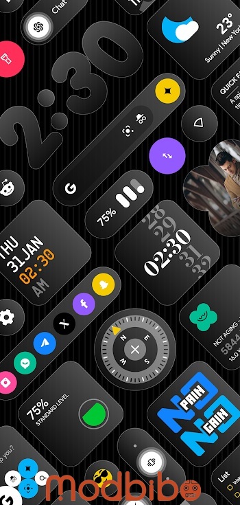 glass widgets mod apk appslab