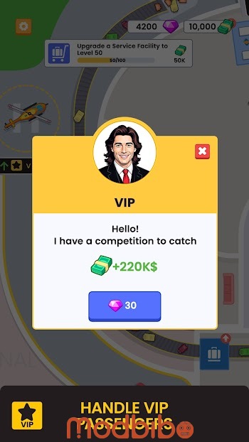 idle airport empire mod apk free purchase