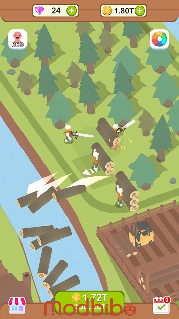 aquatic logging factory mod apk no ads