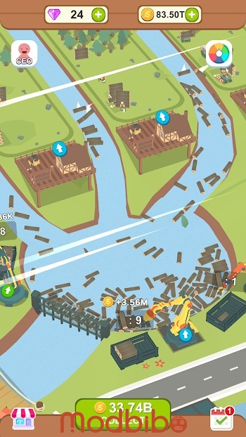 aquatic logging factory mod apk unlimited coins