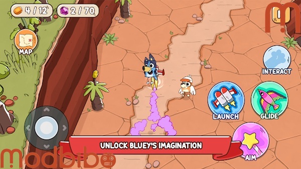 bluey's quest for the gold pen mod apk