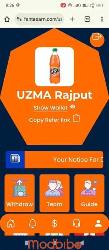 fanta earning app today