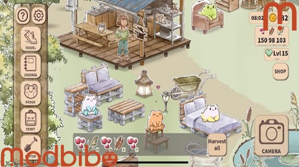 kamaeru a frog refuge platforms