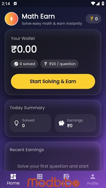quiz solve earn money app