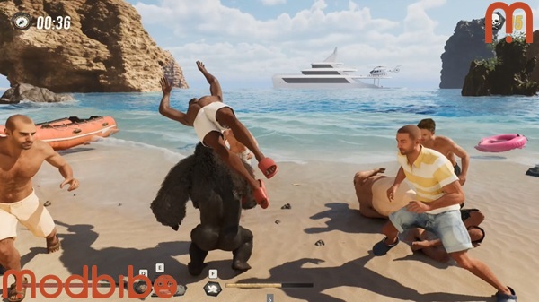 gorilla vs 100 men