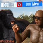 Gorilla vs 100 Men