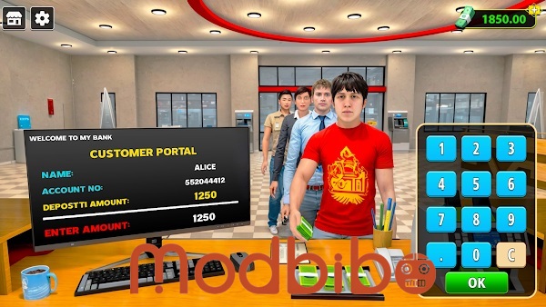 idle bank simulator money game mod apk unlimited money