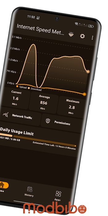 internet speed meter dynamic apps mod apk
