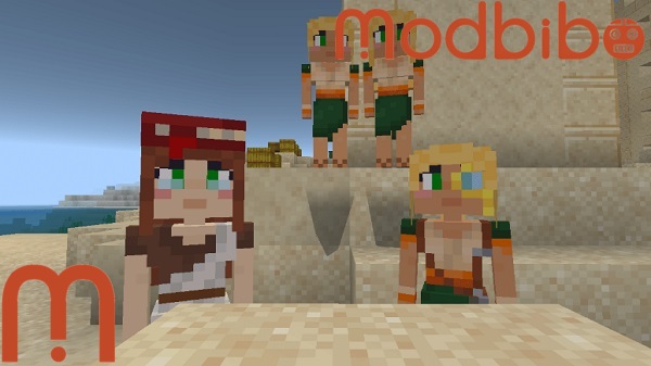 mcpe mob girls add on