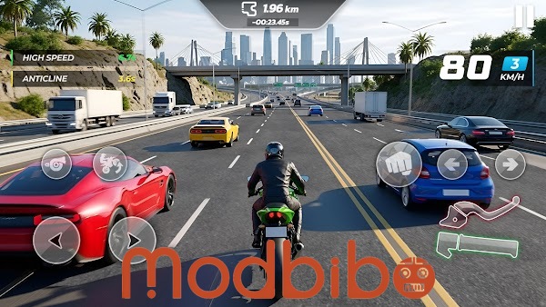 motor speed traffic 3d mod apk