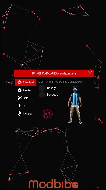 painel dark aura apk key