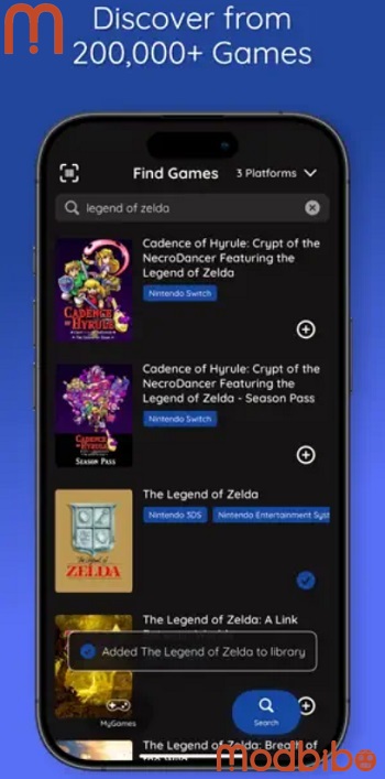 mygames database apk android