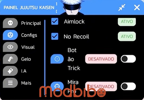 Painel Jujutsu Kaisen APK