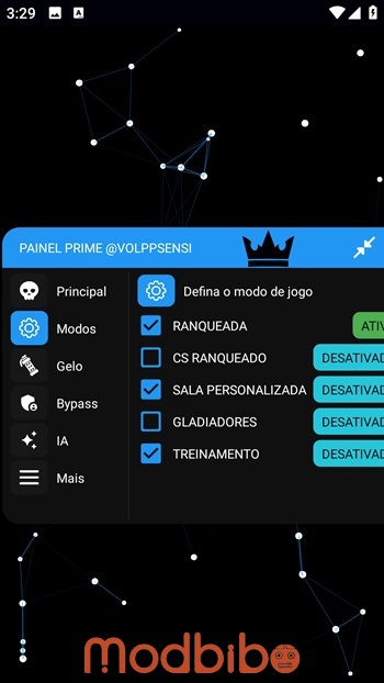 painel prime volpp sensi