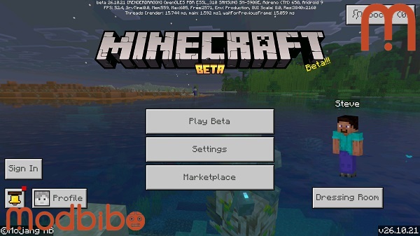 minecraft pe 1261021 apk update