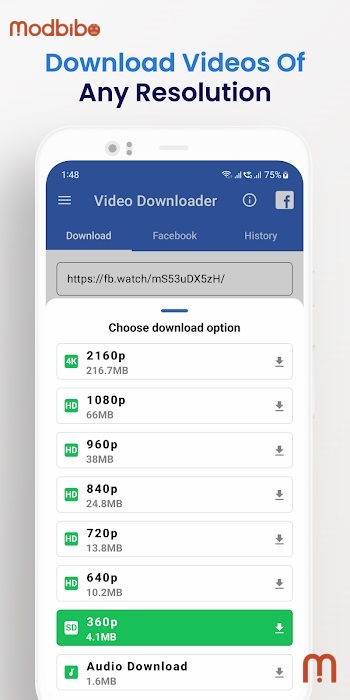 facebook video download apk app