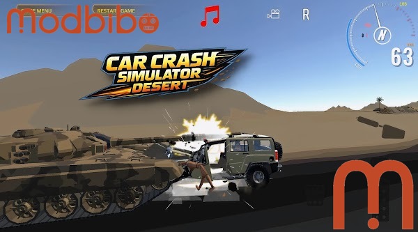 car crash simulator desert apk android