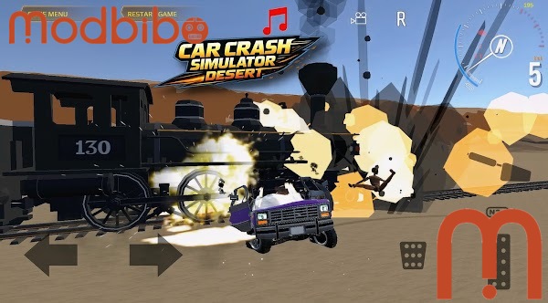 car crash simulator desert apk download