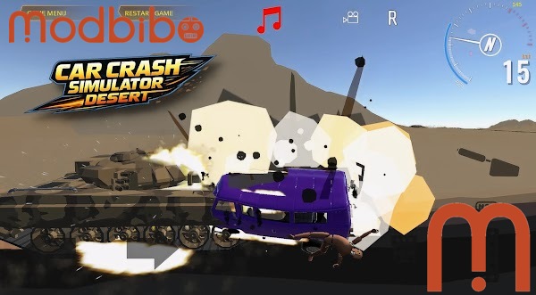car crash simulator desert apk game