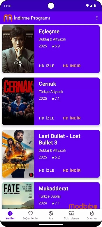 film indirme program apk update