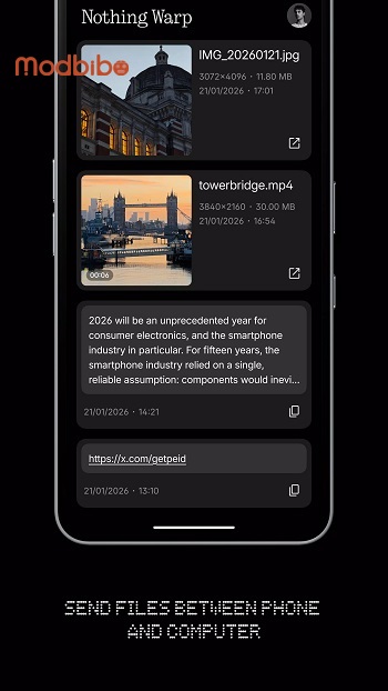 nothing warp app for android