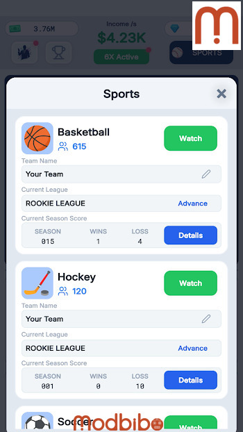 sport star idle mod apk free